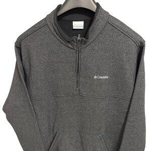 Columbia Sportwear 1/4 Zip Pullover Sweatshirt Mens Size XXL Charcoal Gray